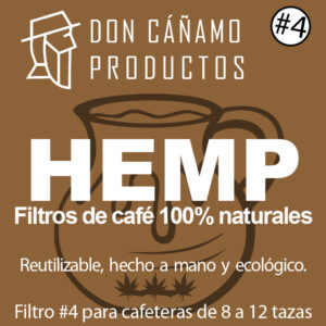 FILTROS DE CAFÉ DE CÁÑAMO